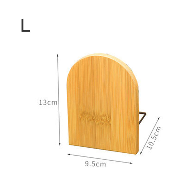Bamboo Bookends for Bookshelf