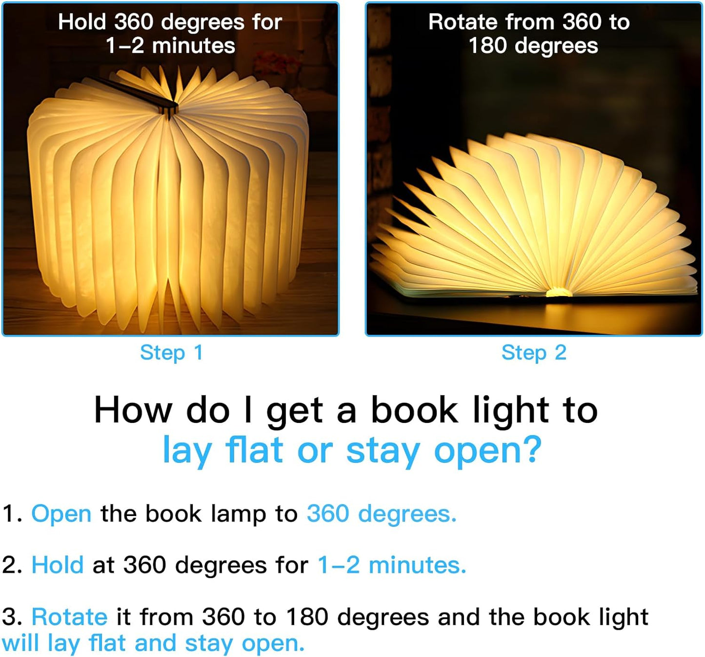 Folding Book Lamp