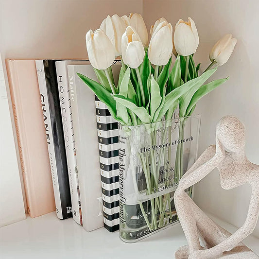 Clear Book Vase