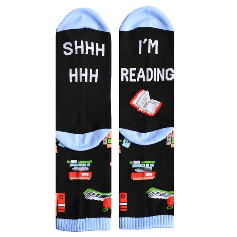 Shhh I'm Reading Socks