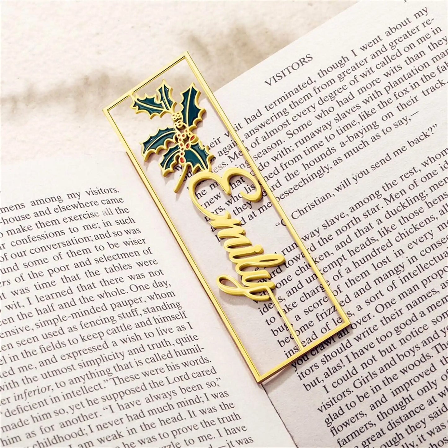 Custom Birth Flower Bookmark