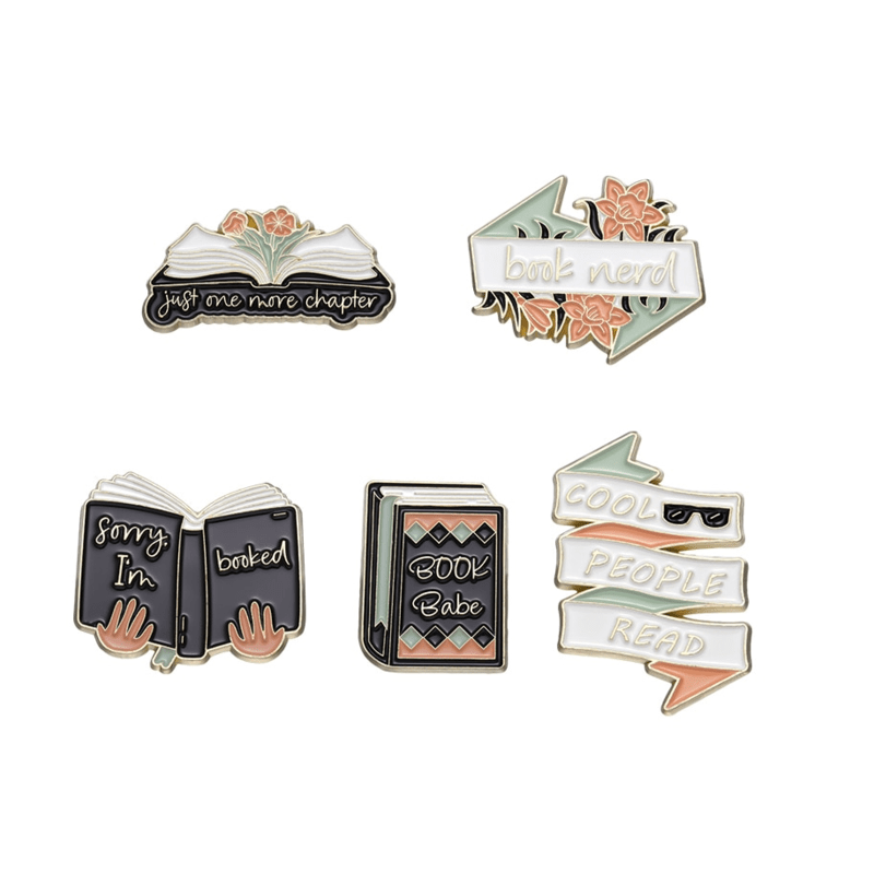 Bookworm Pins